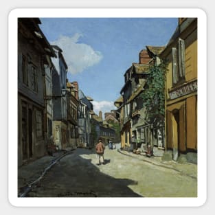 Rue de la Bavole, Honfleur by Claude Monet Sticker